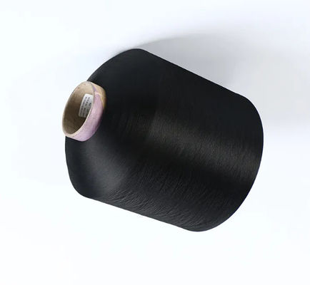 100% FDY Branco 150D Diamante Filamento Preto Poliéster texturizado Filamento para rótulo
