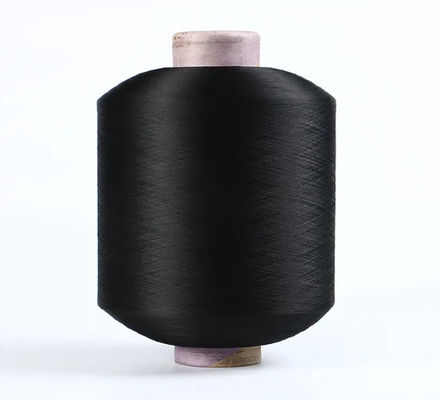 100% FDY Branco 150D Diamante Filamento Preto Poliéster texturizado Filamento para rótulo