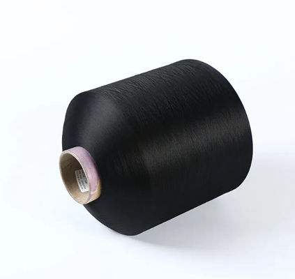 100% FDY Branco 150D Diamante Filamento Preto Poliéster texturizado Filamento para rótulo