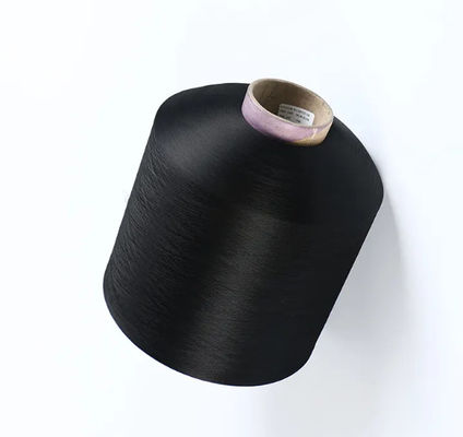 100% FDY Branco 150D Diamante Filamento Preto Poliéster texturizado Filamento para rótulo