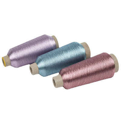 Ms Tipo Lurex Fios de bordado Ouro Ferro Metálico Prata 75D Número de fios