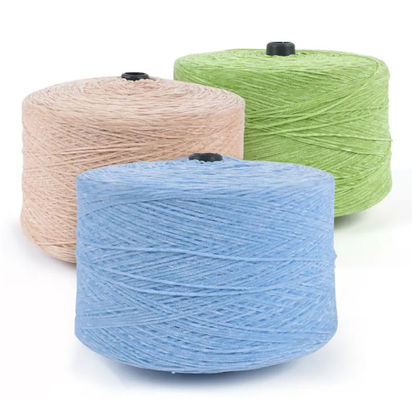 Glitter Chenille Yarn 95 Poliéster 5 Sliver Ne 12NM Tintado e Branco Crudo Anti Pilling
