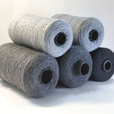 Poliéster suave / acrílico espumado 44% 28Nm/2 suéter misturado de nylon 2/36Nm Feeling e fancy misturado de lã 100% fio acrílico para tricô