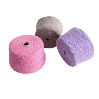 Spandex 18S/2 Macrame em bruto 100% Tensalidade Cores resistentes qualidade Nylon 35% algodão misturado finos fios acrílicos espumados para tecelagem