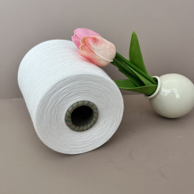 Fios circulares de vórtice elevado 20S de fibras de viscose de raio branco 30S de fibras de viscose de poliéster