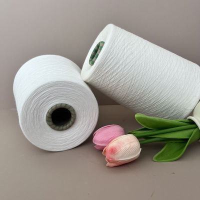 Fios circulares de vórtice elevado 20S de fibras de viscose de raio branco 30S de fibras de viscose de poliéster