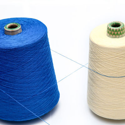 Branco Spun 202 Anel Spun Filamento de Poliéster Para Costura Dacron 50D-600D Filamento Tintado 20S/3 algodão derretido 30/1 Fibra