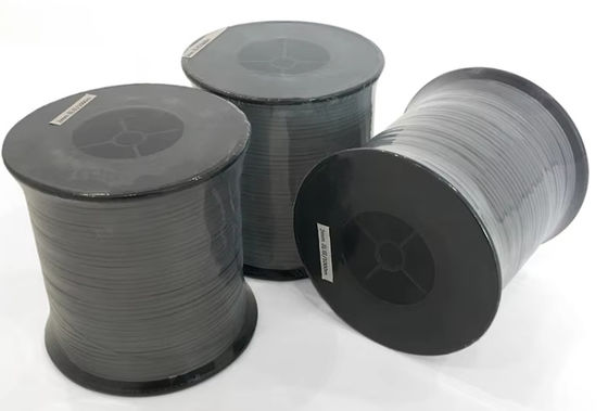 Fabricação industrial de fios refletores de costura Fios refletores de prata para bordados Materiais refletores cinzentos