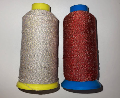 350D Fios refletores de bordados cinzentos para tricotar Roupas de segurança Fios refletores de costura