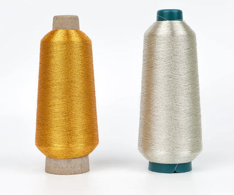 150d Ouro puro e prata pura bordados metálicos tecnicos de fios gasosos